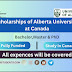 Scholarships of Alberta University of Canada for 2023/2024 Academic Year