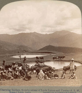 India 100 years ago: Charming Naldera, favorite retreat of Lords Lytton and Curzon - Toward Shimla, India