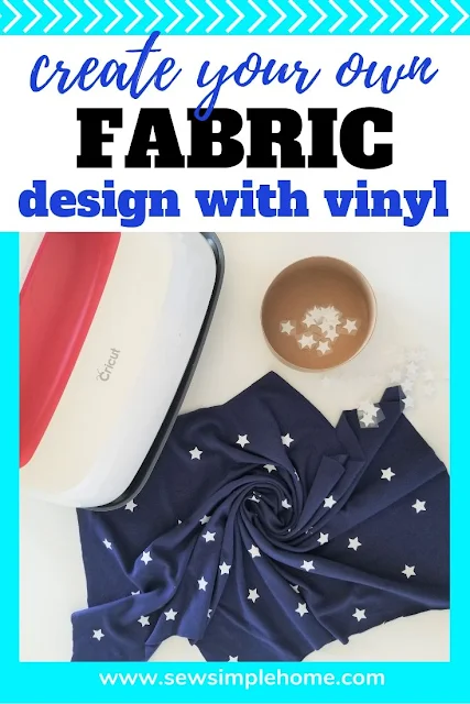 Create your own fabric designs with a Cricut machine and HTV or iron-on vinyl