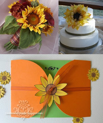 Sunny Sunflower Wedding Invitation Invitatie nunta floarea soarelui cu 