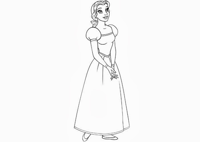 Disney Belle coloring pages  Free Coloring Pages and 