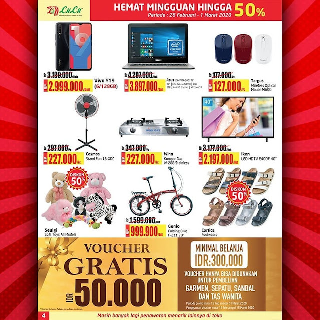 #LuluStore - #Katalog Hemat Mingguan Diskon s.d 50% Off (26 Feb - 01 Mar 2020)