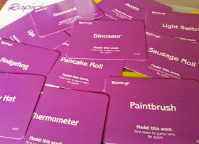 Selection of game play cards for Rapidough examples