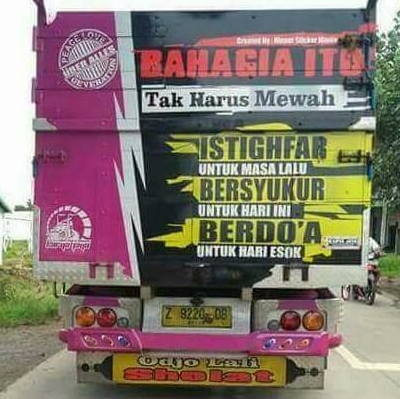 Tulisan Lucu Di Bak Truk Kreatif dan Unik Bikin Ketawa Ngakak