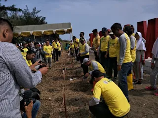 BBWS dan Pokja Media Polres Indramayu Gelar Aksi Tanam 1000 Mangrove