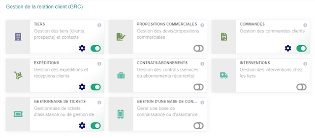 Dolibarr - Module de Gestion de la relation client (GRC)