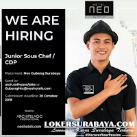 We Are Hiring at Neo Hotel Surabaya October 2019