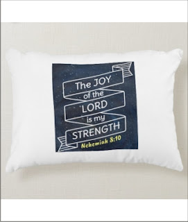 Nahemiah 8:10 Accent Pillow