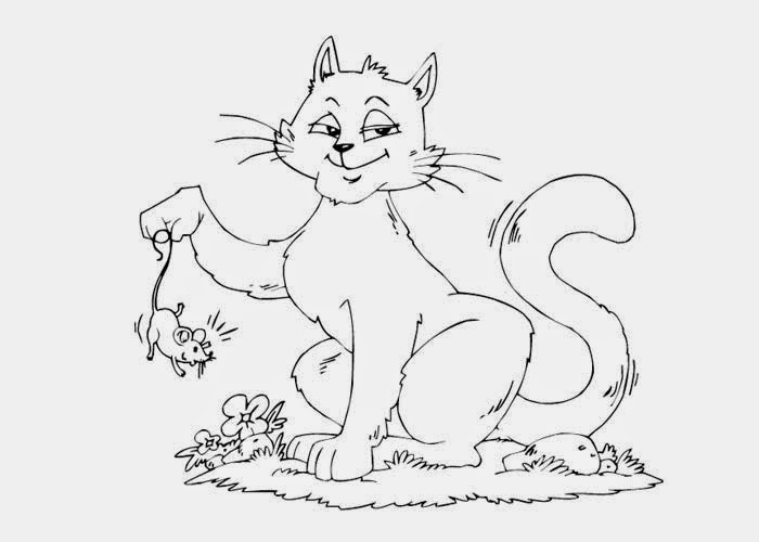  Cat  and mouse  coloring  pages  Free Coloring  Pages  and 