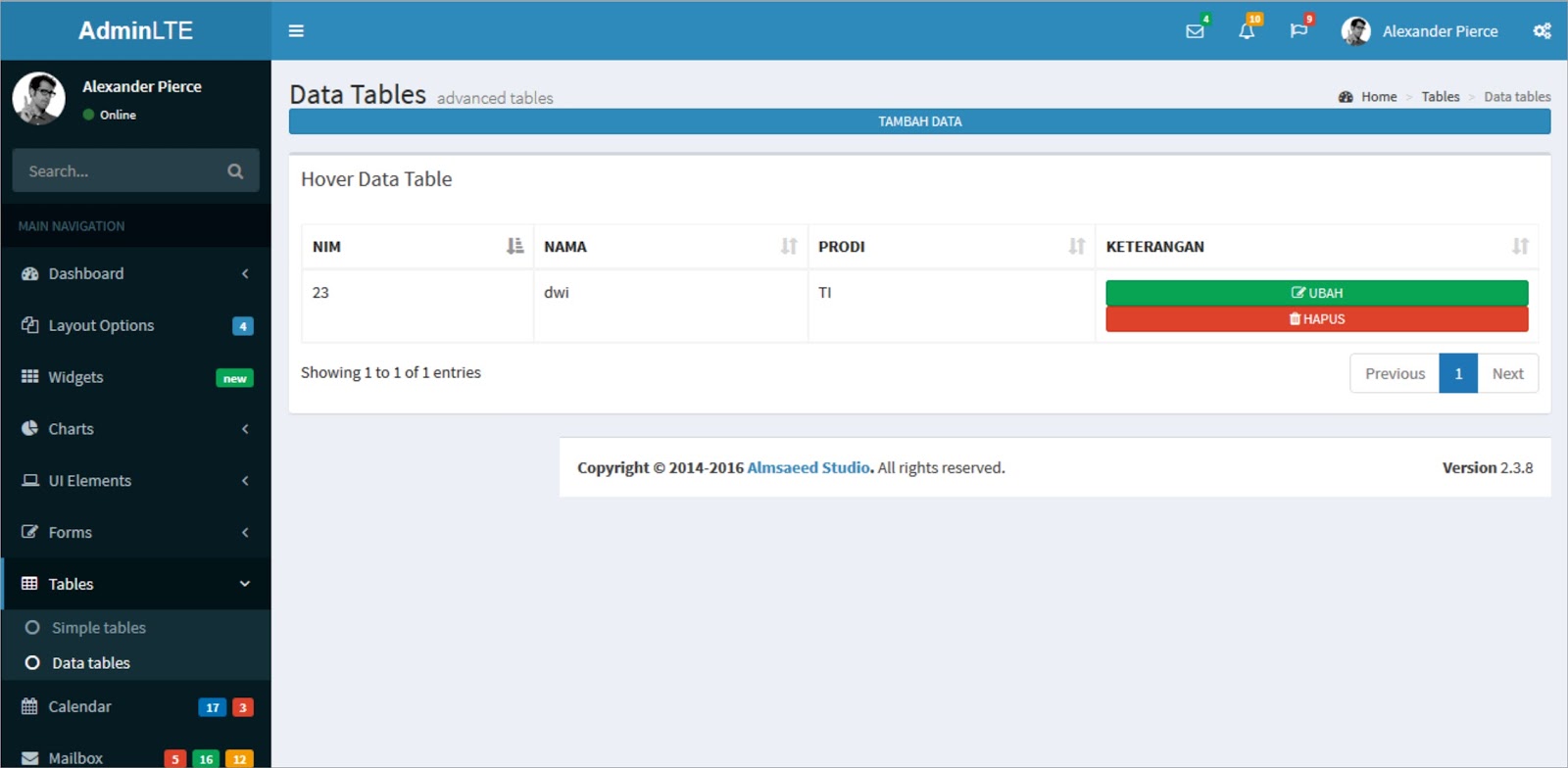 Tutorial PHP Select, Insert, Delete, Update ~ FROM 