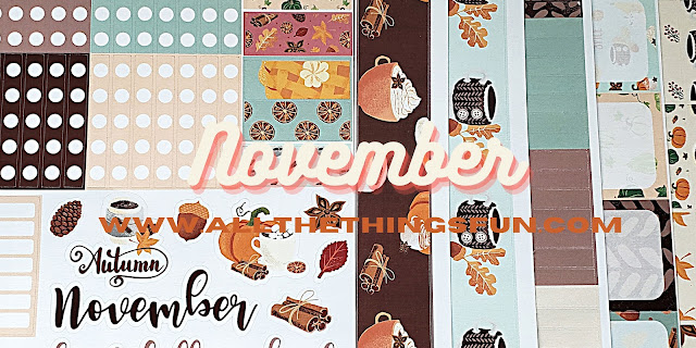 November Planner Stickers