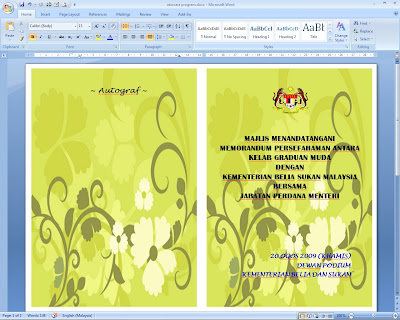 Contoh Buku Program Majlis - Contoh 36