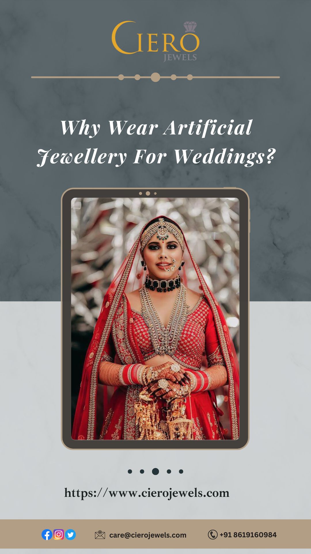 Why Wear Artificial Jewellery For Weddings?