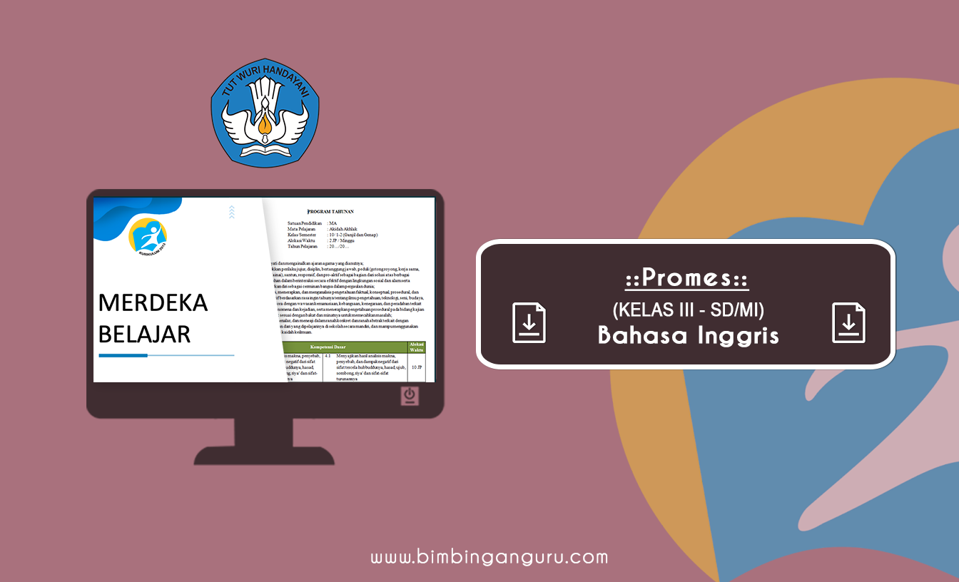 Promes Bahasa Inggris Kelas III K13 Tahun Ajaran 2022/2023 (REVISI)