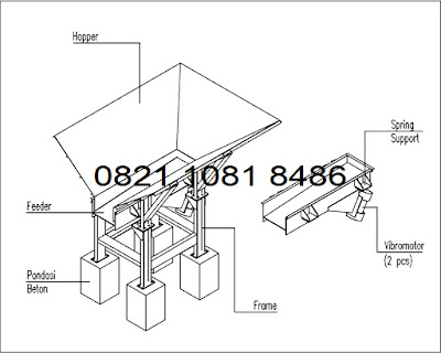 Jual Vibrating Feeder - Foot Mounted