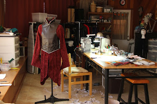 Completed armor vest of the Lord Elrond costume.