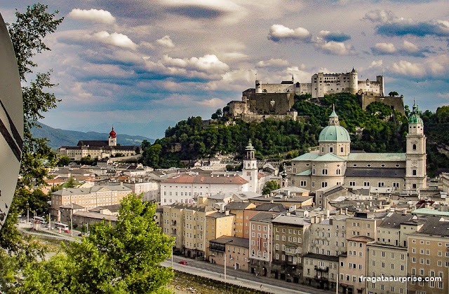 Salzburgo vista do mirante do Kapuzinerberg