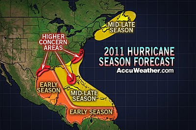 Hurricane Season on Emergency Report  2011 Atlantic Hurricane Season Will Be Active