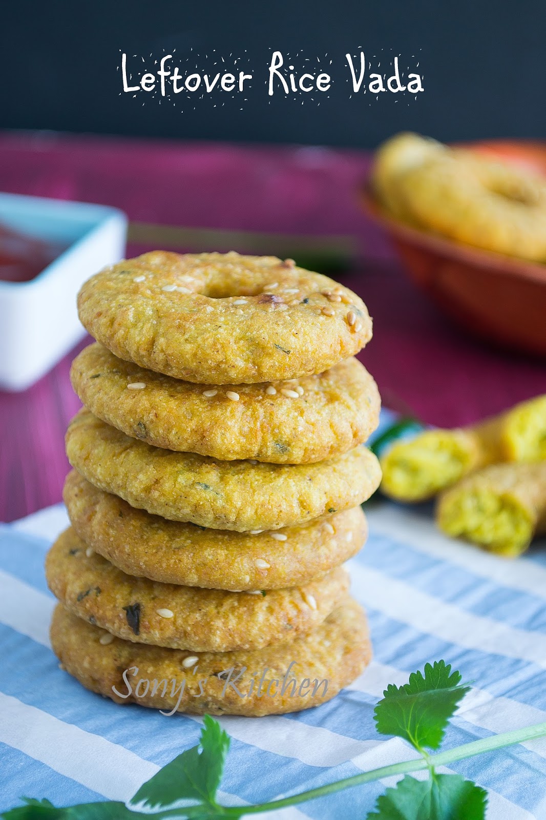 Sonys Kitchen Rice Vada Leftover Rice Vada No Onion No