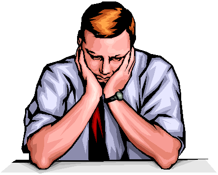 stressed out person. Man, a stressed out