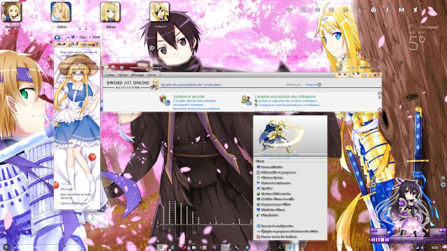 Windows 7 Theme Sword Art Online: Alicization by Andrea_37