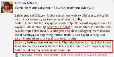 TESTIMONY SAKIT SENDI DAN LUTUT, 