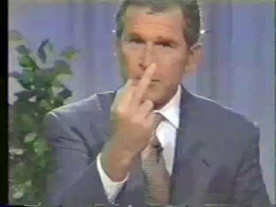 george w bush finger. Labels: Bush administration