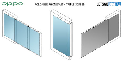 Oppo folddable phone with triple screen