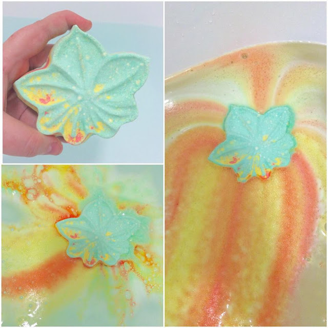 Lush Autumn Leaf Bath Bomb Review 