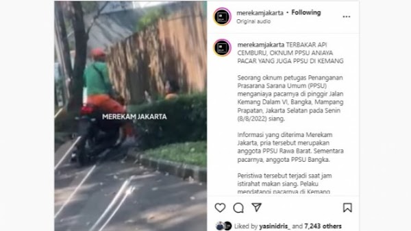 Gubernur DKI Anies Baswedan Geram Ada Petugas PPSU yang Menganiaya dan Lindas Pacar dengan Motor