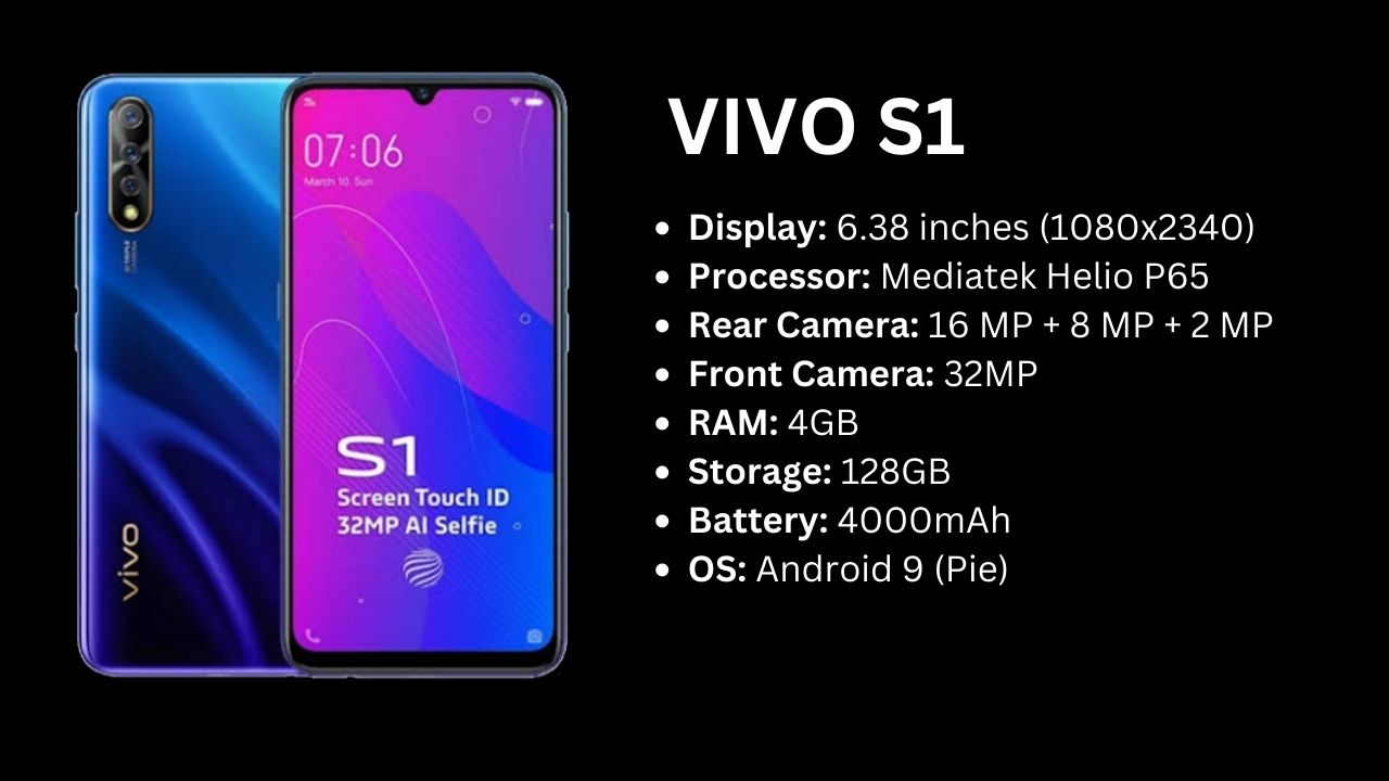 Vivo S1 Price in India and Features