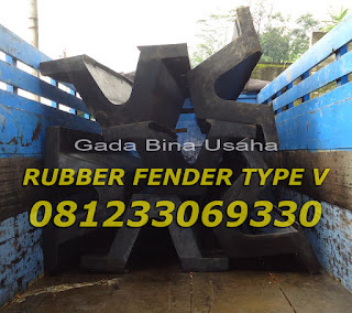 Rubber Fender Type V, Rubber Bumper Pelabuhan, Rubber Fender Indonesia