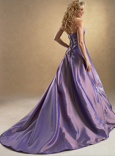 Purple Bridal Dress