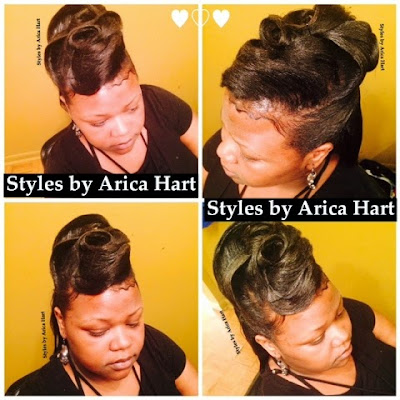 Updo hair styles by Arica Hart, hair stylist , hair salon, beauty salon, hair care