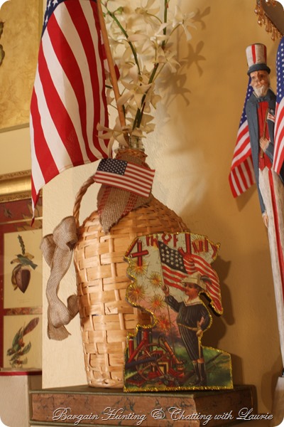 4th of July Mantel-Bargain Hunting with Laurie