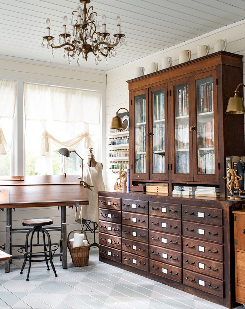 vintage wood apothecary cabinet