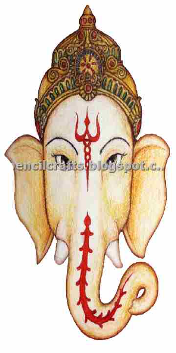 Lord Ganesh Creative Easy Pencil Drawings