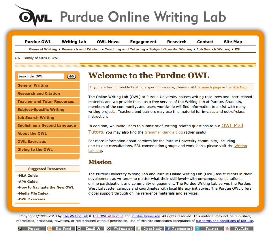 Owl Purdue Analysis Essay