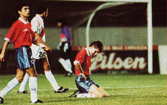 Perú y Chile en partido amistoso, 19 de abril de 1995