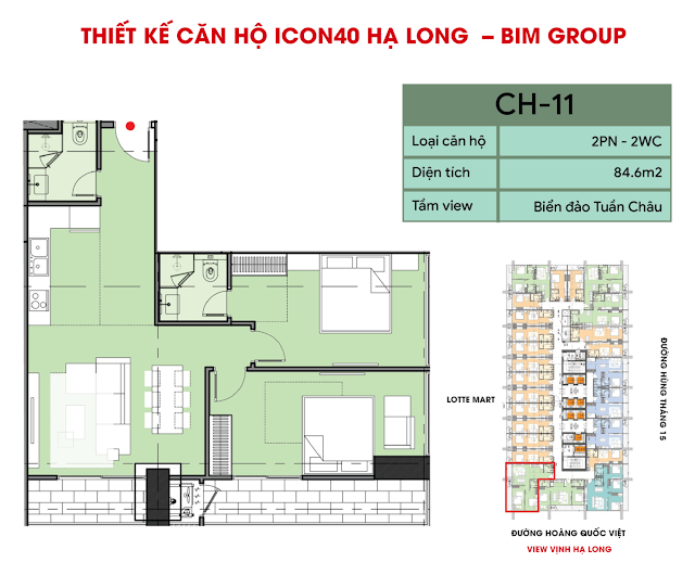 Thiết kế Căn Hộ Icon40 Hạ Long BIM GROUP| CĂN SỐ 11