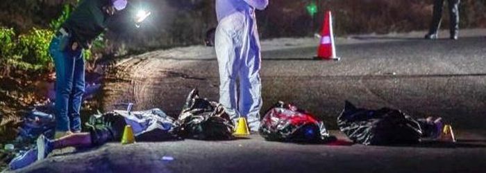 Van 8 cuerpos de Secuestradores abandonados con Narcomensajes en Tijuana