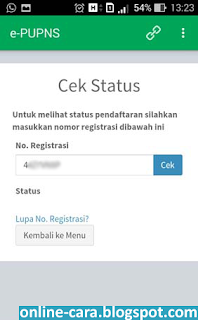 Cara daftar PUPNS bkn Android