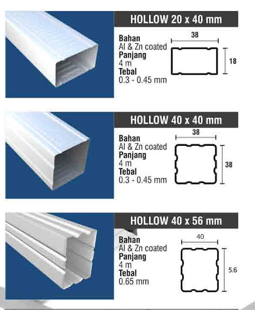 Hollow Galvalume Murah - CV. PILAR MAS TANGGUH | SUPLIER BAHAN ...