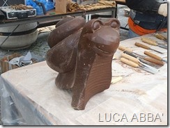 intaglio scultura di cioccolato
