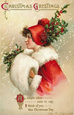 Carte postale ancienne Christmas Greetings