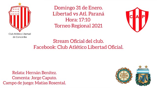 Oficial: éste domingo Libertad recibe a Atlético de Paraná en una verdadera final