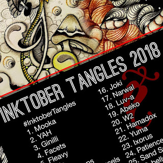 My Inktober 2018 Challenges Tiles at Goggle Photos Album