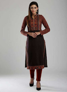 Woolen Mandarin Kurti