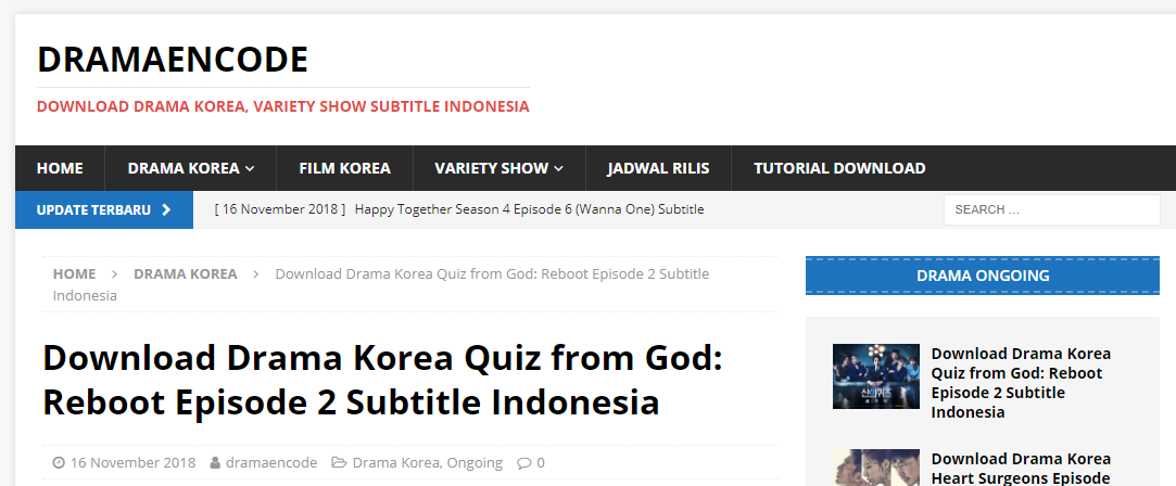 5 Situs download Drama Korea Terlengkap subtitle Indonesia 100% free