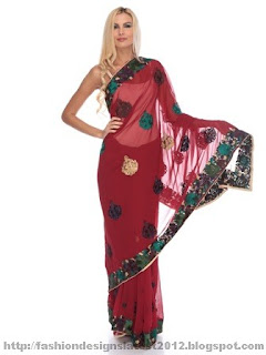 Bridal-Embroidered-Saree-styles
